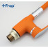 Смеситель Frap F4453-02 для кухни гибкий излив оранжевый