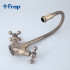 Смеситель Frap F4319-4 для кухни гибкий излив бронза