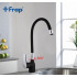 Смеситель Frap F4453-04 для кухни гибкий излив черный