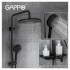 Душевая стойка Gappo G2495-5 термостат черная