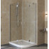 Душевой уголок Vegas Glass AFS-F Lux 100*80 07 01 L профиль матовый хром, стекло прозрачное