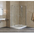 Душевой уголок Vegas Glass AFS-F Lux 110*100 07 01 R профиль матовый хром, стекло прозрачное
