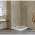 Душевой уголок Vegas Glass AFS-F Lux 110*80 07 01 R профиль матовый хром, стекло прозрачное