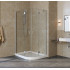 Душевой уголок Vegas Glass AFS-F Lux 110*90 07 01 L профиль матовый хром, стекло прозрачное