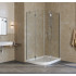 Душевой уголок Vegas Glass AFS-F Lux 120*80 07 01 R профиль матовый хром, стекло прозрачное