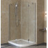 Душевой уголок Vegas Glass AFS-F Lux 110*80 07 01 L профиль матовый хром, стекло прозрачное