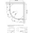 Душевой уголок Vegas Glass AFS-F Lux 120*90 05 01 L профиль бронза, стекло прозрачное