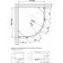 Душевой уголок Vegas Glass AFS-F Lux 100*80 07 01 R профиль матовый хром, стекло прозрачное