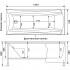 Акриловая ванна Aquanet Cariba 170x75