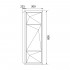 Шкаф Marka One Romb 30П white, L