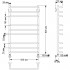 Полотенцесушитель водяной Secado Мерида 3 50x80