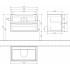 Тумба с раковиной Villeroy & Boch Subway 2.0 80 glossy white