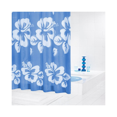 Штора для ванной Ridder Flowerpower 42353 синяя