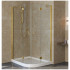 Душевой уголок Vegas Glass AFS-F Lux 120*80 09 01 L профиль золото, стекло прозрачное