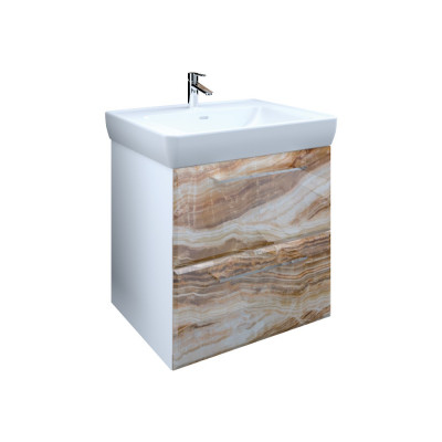 Тумба с раковиной Marka One Visbaden 70П onyx