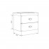 Мебель для ванной Marka One Ovale 70П White