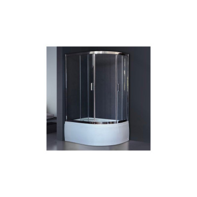 Душевой уголок Royal Bath RB 8120BK-T-CH L, с поддоном