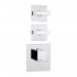 Термостат Bossini Rectangular 2 Outlets LP Z033203 для ванны с душем, хром