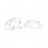 Поддон для душа Cezares Tray R550 120х100 см акриловый L