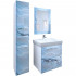 Мебель для ванной Marka One Visbaden 70П blue marble
