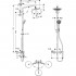 Душевая стойка Hansgrohe Croma 220 Showerpipe 27185000