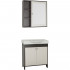 Тумба с раковиной Style Line Кантри 76 венге, лен белый