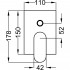 Смеситель Cezares Stella VDIM-01-Cr С ВНУТРЕННЕЙ ЧАСТЬЮ