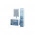Шкаф-пенал Marka One Idalgo 30П blue marble, L