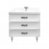 Тумба с раковиной Marka One Belle 75Н Spirale White