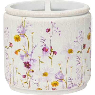 Стакан Croscill Pressed Flowers 6A0-002O0-9928/990 для зубных щёток, белый