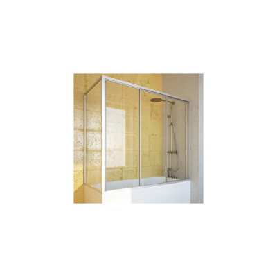 Шторка на ванну GuteWetter Practic Part GV-413 правая 170x70 см стекло бесцветное, профиль матовый хром