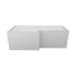 Акриловая ванна Marka One Linea 165x85 см L