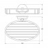 Полка Ellux Elegance ELE 013 22 см