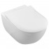 Крышка-сиденье Villeroy & Boch Subway 2.0 9M78S101 с микролифтом, петли хром