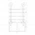 Полка Ellux Elegance ELE 048 4-ярусная, 50 см