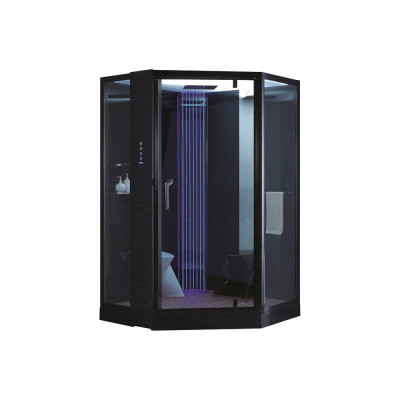 Душевая кабина Orans SR-89106S черная, с баней