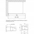 Душевая перегородка Vegas Glass EAF 76 05 01 профиль бронза, стекло прозрачное