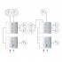Переключатель потоков Grohe Grohtherm SmartControl 29158LS0 на три потребителя, moon white