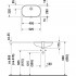 Рукомойник Duravit D-Code 0338490000 встраиваемый
