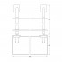 Полка Ellux Avantgarde AVA 035 2-ярусная, 40 см