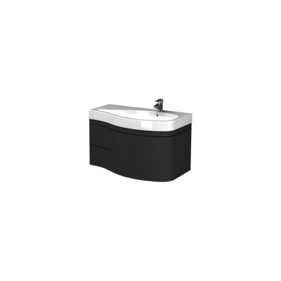Тумба для комплекта Aquanet Опера 1-115 черная с ящиком R