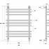Полотенцесушитель водяной Energy Ideal 80x50
