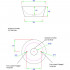 Рукомойник ArtCeram Wire WIL001 43 см