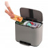 Мусорное ведро Brabantia Bo Pedal Bin 121524 11 + 11 + 11 л