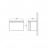 Тумба с раковиной BelBagno Prospero 62 bianco lucido