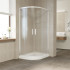 Душевой уголок Vegas Glass ZS-F 100*80 01 02 профиль белый, стекло шиншилла