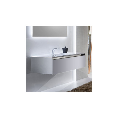 Тумба с раковиной Sanvit Кубэ-1 120 белый глянец