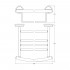 Полка FBS Ellea ELL 040 для полотенец 40 см