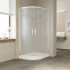 Душевой уголок Vegas Glass ZS-F 100*80 01 10 профиль белый, стекло сатин
