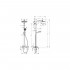 Душевая стойка Hansgrohe Crometta E 240 1jet Showerpipe 27284000